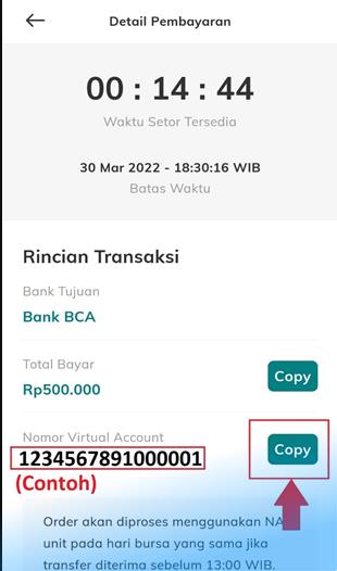 Nomor Virtual Account BCA